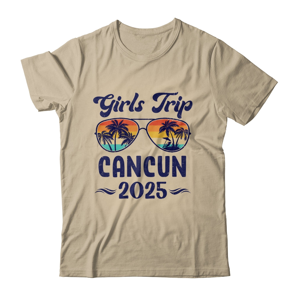 Cancun Girls Trip Beach Vacation 2025 Matching Group Shirt & Tank Top | teecentury