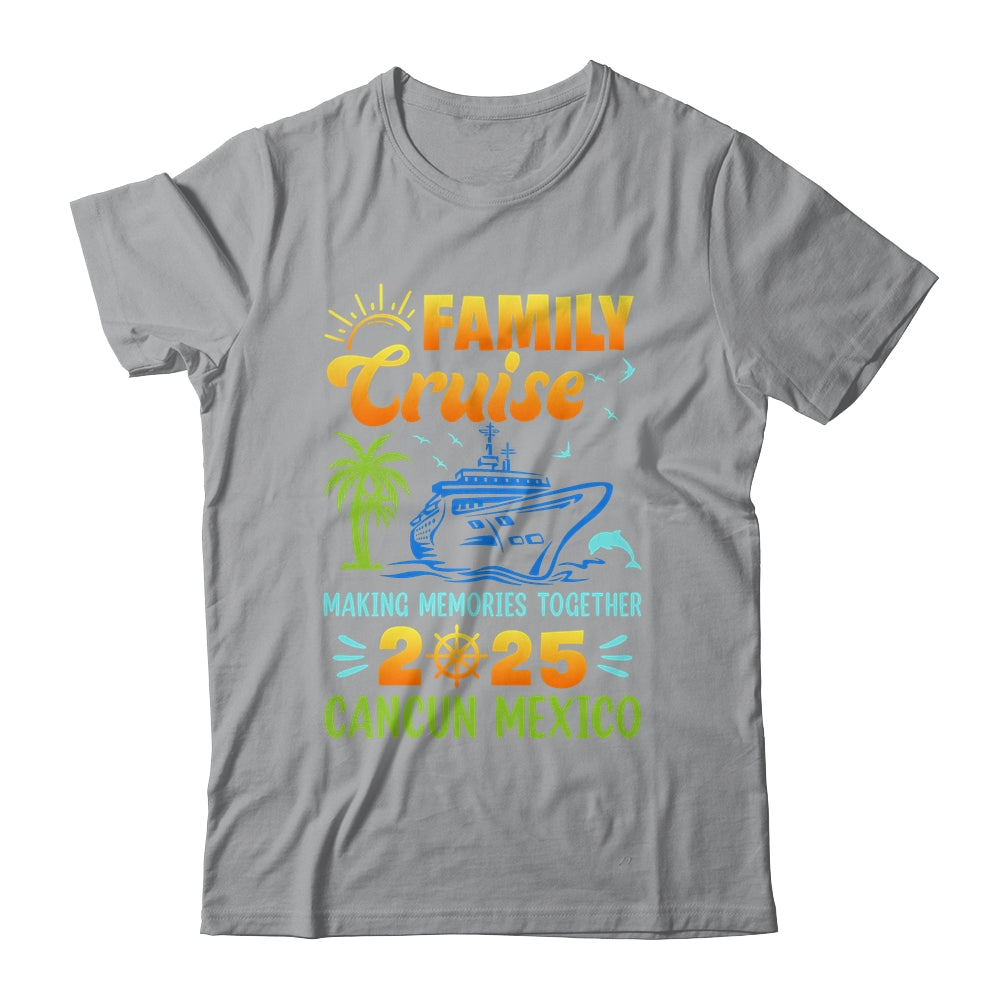 Cancun Mexico Cruise 2025 Family Friends Group Vacation Matching Shirt & Tank Top | teecentury