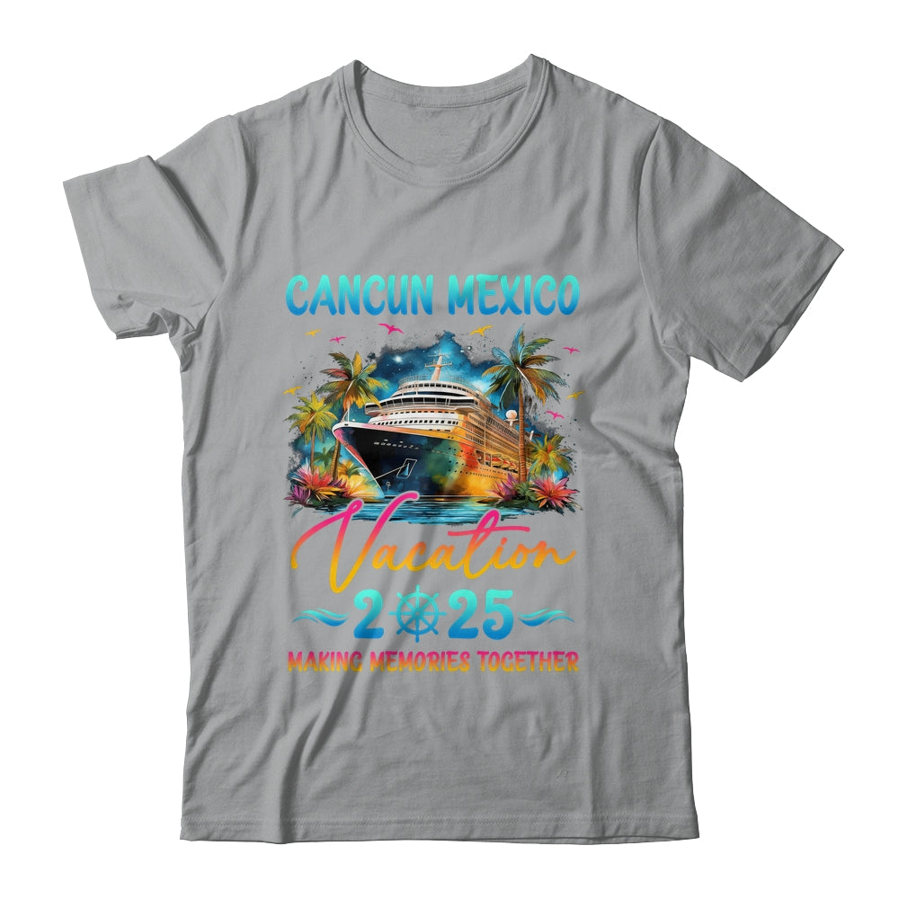 Cancun Mexico Family Vacation 2025 Matching Group Summer Shirt & Tank Top | teecentury