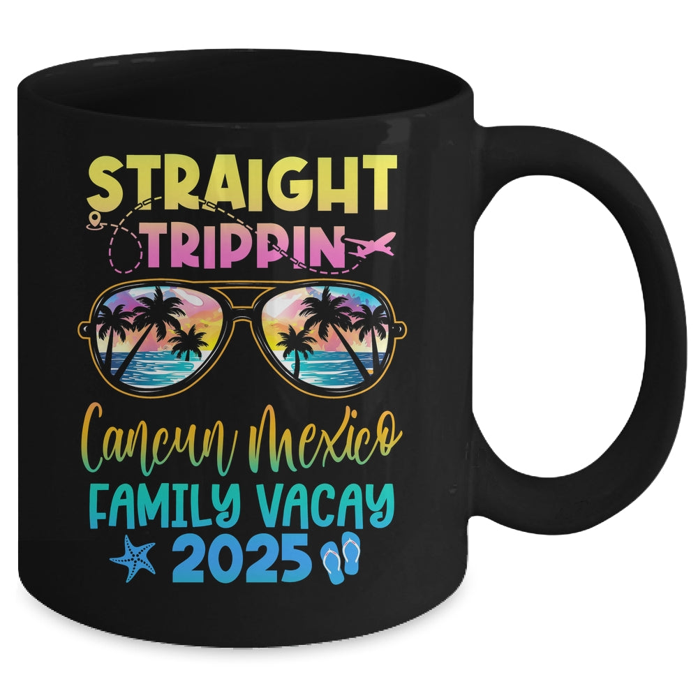 Cancun Mexico Family Vacay Vacation 2025 Straight Trippin Mug | teecentury