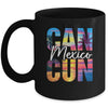Cancun Mexico Palm Tree Sunset Beach Summer Vacation Trip Mug | teecentury