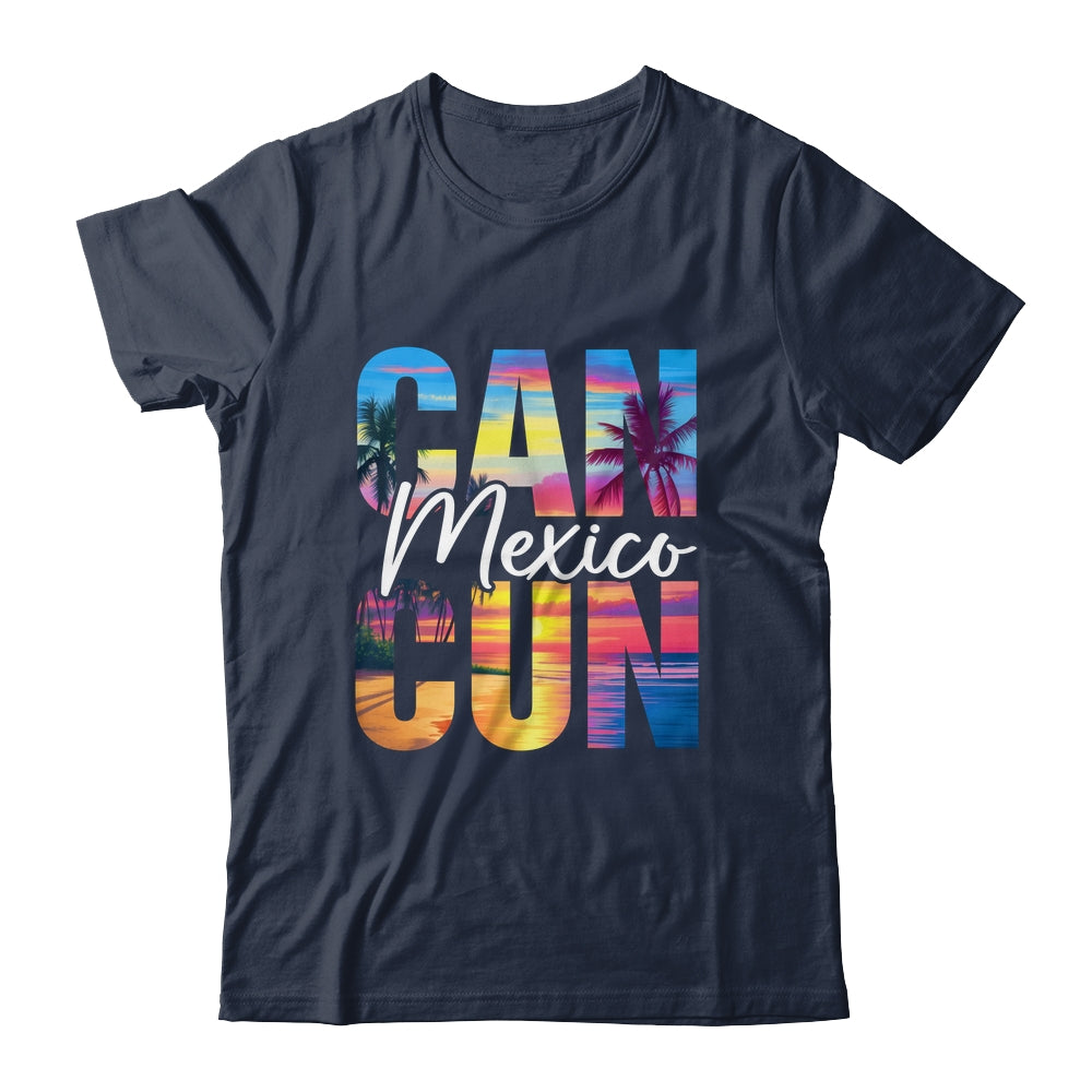 Cancun Mexico Palm Tree Sunset Beach Summer Vacation Trip Shirt & Tank Top | teecentury