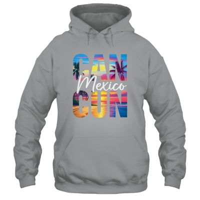 Cancun Mexico Palm Tree Sunset Beach Summer Vacation Trip Shirt & Tank Top | teecentury