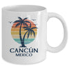 Cancun Mexico Souvenir Beach Sunset Vintage Women Men Mug | teecentury