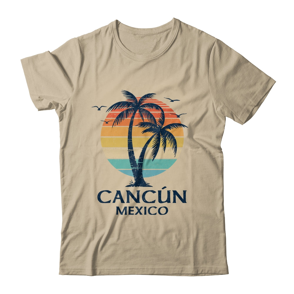 Cancun Mexico Souvenir Beach Sunset Vintage Women Men Shirt & Tank Top | teecentury