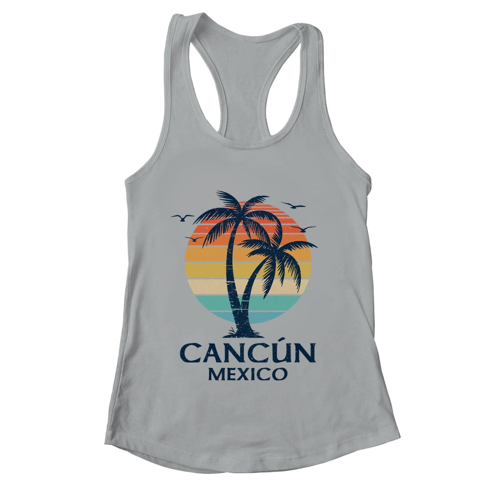 Cancun Mexico Souvenir Beach Sunset Vintage Women Men Shirt & Tank Top | teecentury