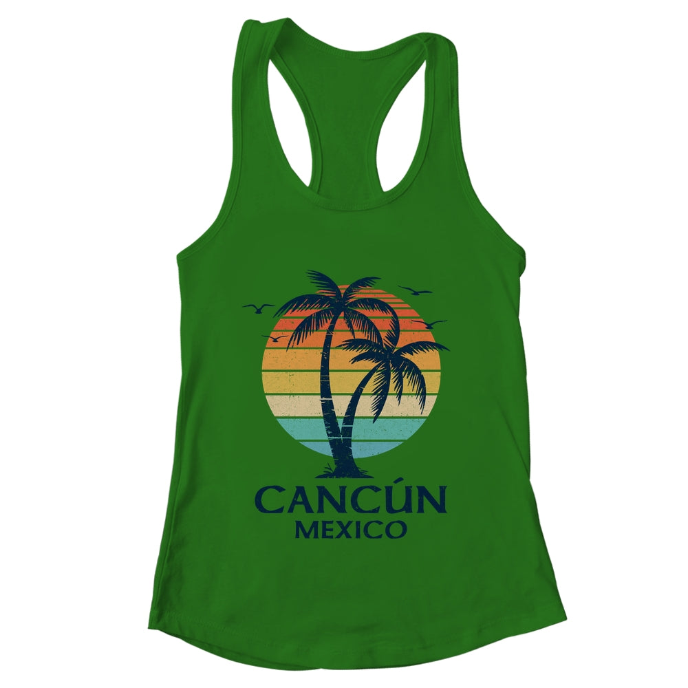 Cancun Mexico Souvenir Beach Sunset Vintage Women Men Shirt & Tank Top | teecentury