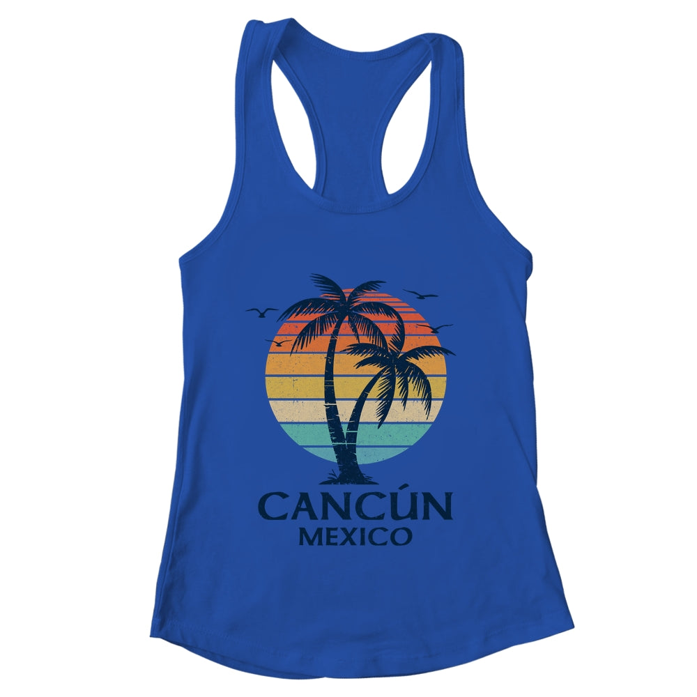 Cancun Mexico Souvenir Beach Sunset Vintage Women Men Shirt & Tank Top | teecentury