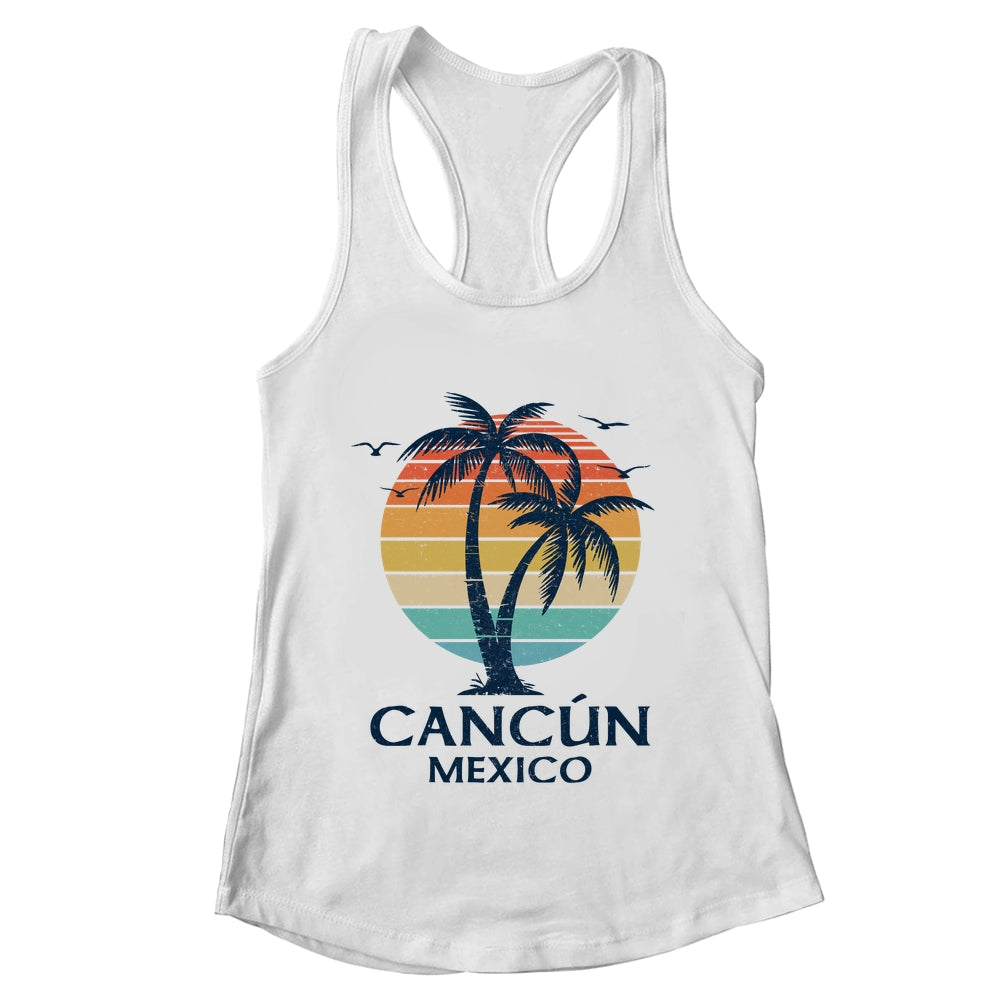 Cancun Mexico Souvenir Beach Sunset Vintage Women Men Shirt & Tank Top | teecentury