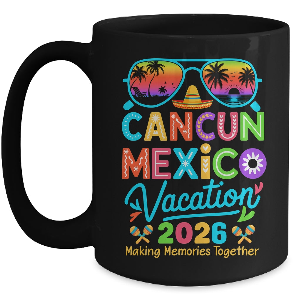 Cancun Mexico Vacation Beach 2026 Trip Matching Group Squad Mug | teecentury