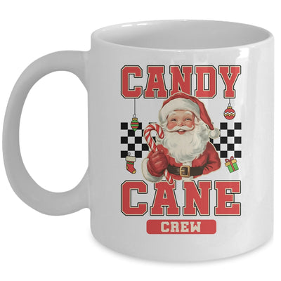 Candy Cane Crew Vintage Christmas Santa Claus Retro Xmas Mug | teecentury