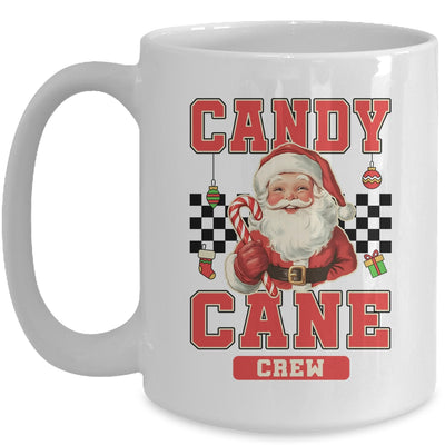 Candy Cane Crew Vintage Christmas Santa Claus Retro Xmas Mug | teecentury
