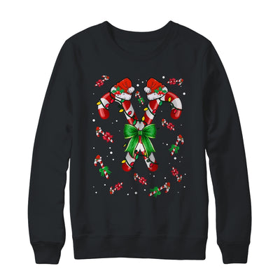 Candy Cane Santa Christmas Family Matching Funny Xmas Lights Shirt & Sweatshirt | teecentury