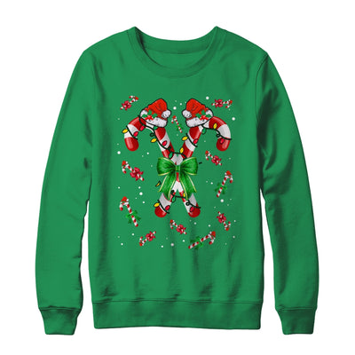 Candy Cane Santa Christmas Family Matching Funny Xmas Lights Shirt & Sweatshirt | teecentury