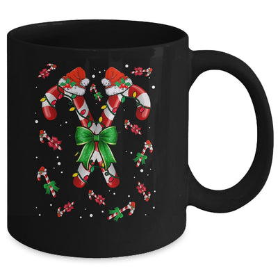 Candy Cane Santa Christmas Family Matching Funny Xmas Lights Mug | teecentury