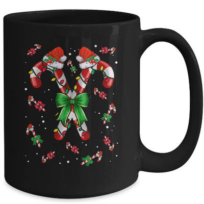Candy Cane Santa Christmas Family Matching Funny Xmas Lights Mug | teecentury