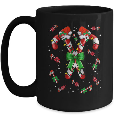 Candy Cane Santa Christmas Family Matching Funny Xmas Lights Mug | teecentury