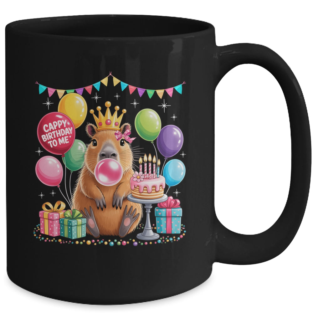 Cappy Birthday To Me Cute Capybara Birthday Girls Kids Mug | teecentury