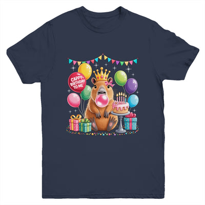 Cappy Birthday To Me Cute Capybara Birthday Girls Kids Youth Shirt | teecentury