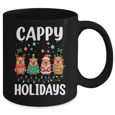 Cappy Holidays Capybara Christmas Boy Girl Rodent Animal Mug | teecentury