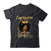 Capricorn Queen Birthday Afro Girls Black Zodiac Birthday Shirt & Tank Top | teecentury