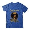 Capricorn Queen Birthday Afro Girls Black Zodiac Birthday Shirt & Tank Top | teecentury