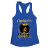 Capricorn Queen Birthday Afro Girls Black Zodiac Birthday Shirt & Tank Top | teecentury