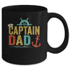 Captain Dad Pontoon Lake Sailor Fishing Boating For Men Mug | teecentury