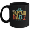 Captain Dad Pontoon Lake Sailor Fishing Boating For Men Mug | teecentury