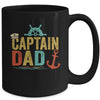 Captain Dad Pontoon Lake Sailor Fishing Boating For Men Mug | teecentury