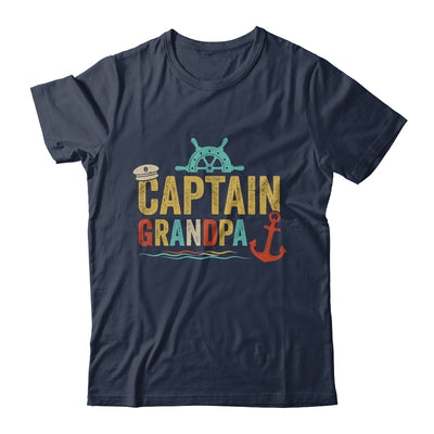 Captain Grandpa Pontoon Lake Sailor Fishing Boating For Men Shirt & Hoodie | teecentury