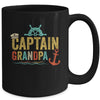 Captain Grandpa Pontoon Lake Sailor Fishing Boating For Men Mug | teecentury