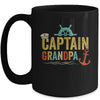 Captain Grandpa Pontoon Lake Sailor Fishing Boating For Men Mug | teecentury