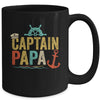 Captain Papa Pontoon Lake Sailor Fishing Boating For Men Mug | teecentury