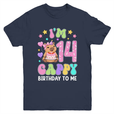Capybara Birthday 14 Kawaii Capybara 14Th Birthday Girl Youth Shirt | teecentury