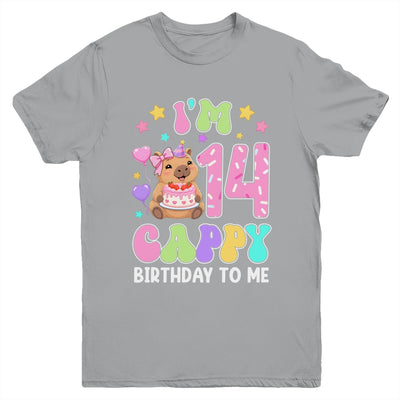 Capybara Birthday 14 Kawaii Capybara 14Th Birthday Girl Youth Shirt | teecentury