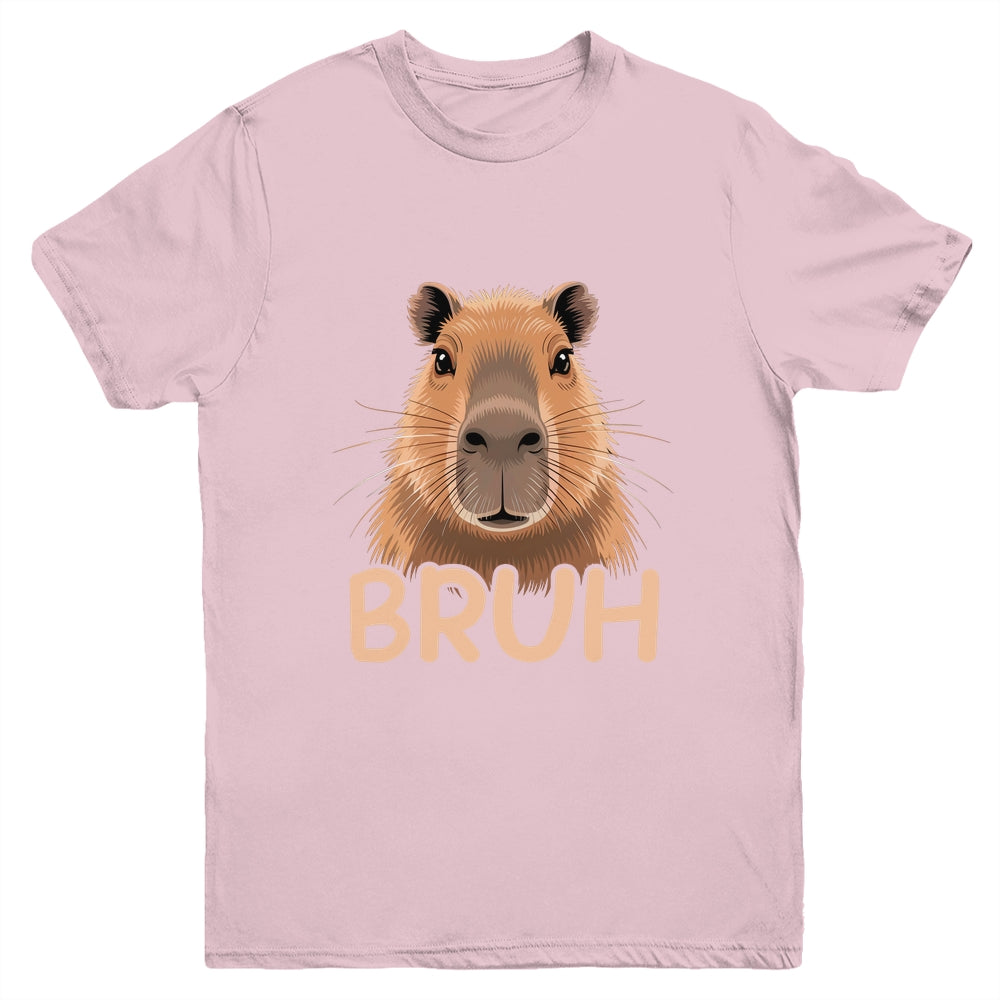 Capybara Bruh Funny Capy Meme Rodent Men Boys Kids Women Youth Shirt | teecentury