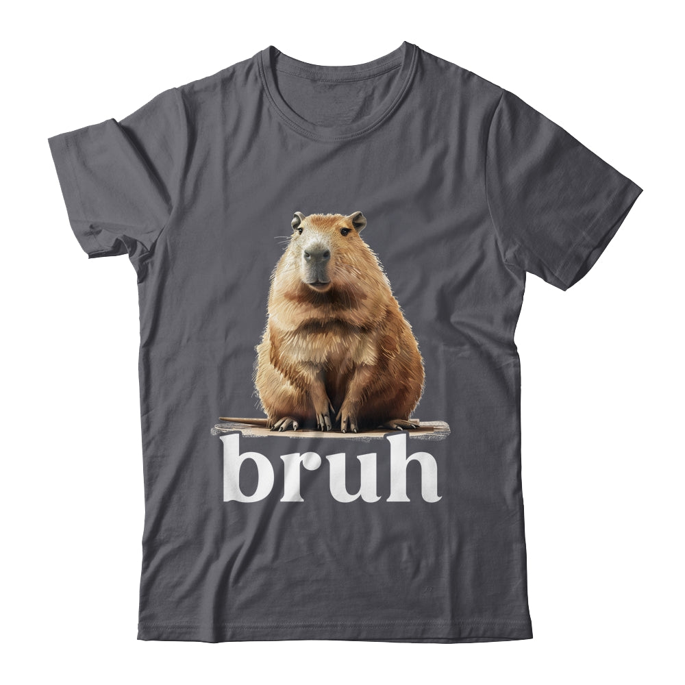 Capybara Cute Design For Men Women Boys Girls Capybara Bruh Shirt & Tank Top | teecentury