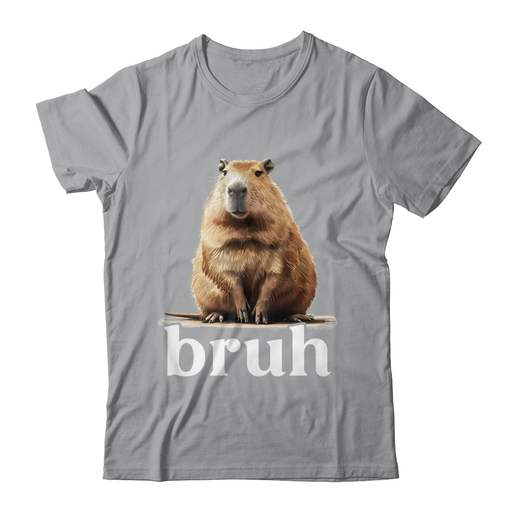 Capybara Cute Design For Men Women Boys Girls Capybara Bruh Shirt & Tank Top | teecentury