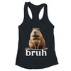 Capybara Cute Design For Men Women Boys Girls Capybara Bruh Shirt & Tank Top | teecentury