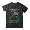 Capybara Santa Hat Ugly Christmas Capybara Lover Xmas Shirt & Sweatshirt | teecentury