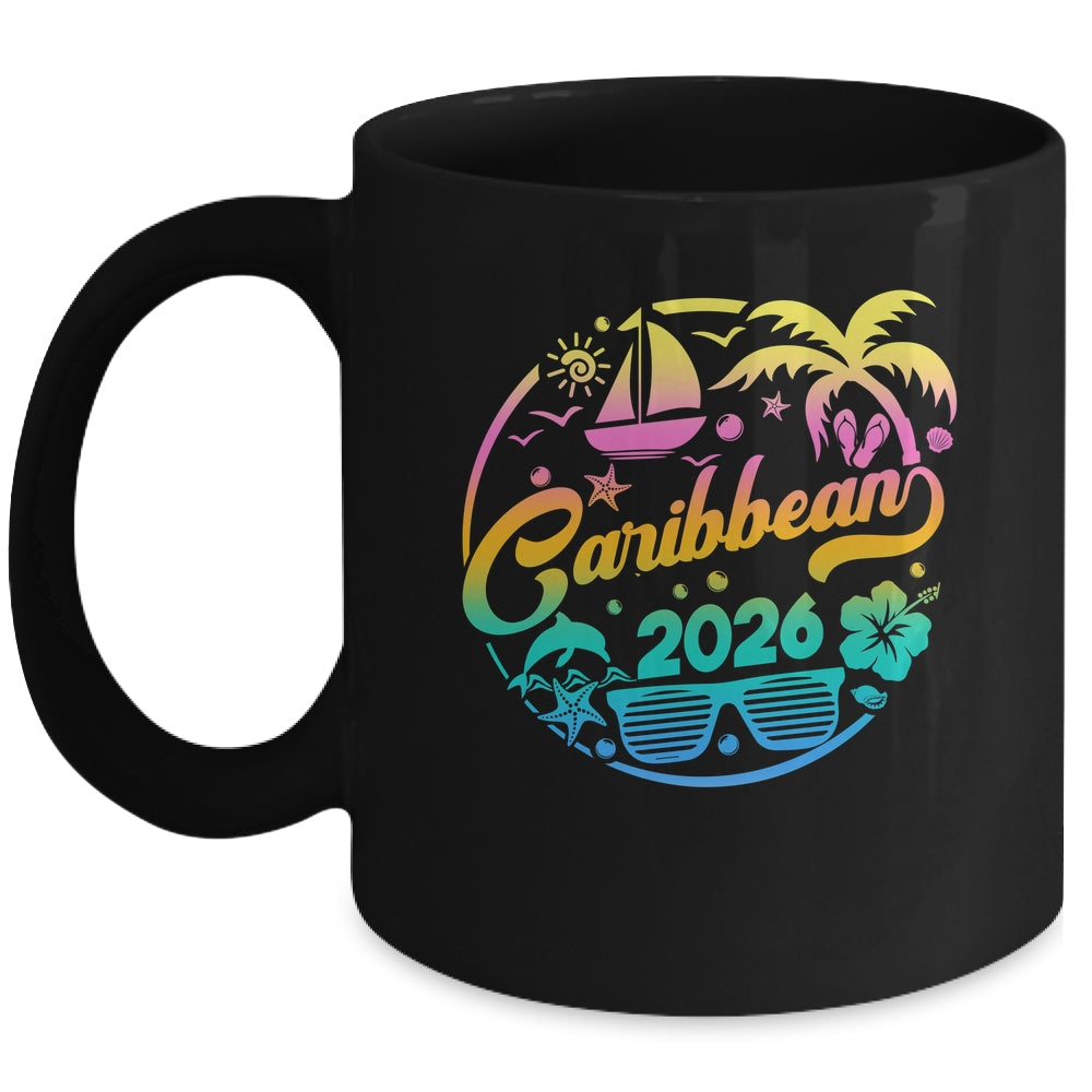 Caribbean 2026 Family Vacation Beach Matching Group Mug | teecentury