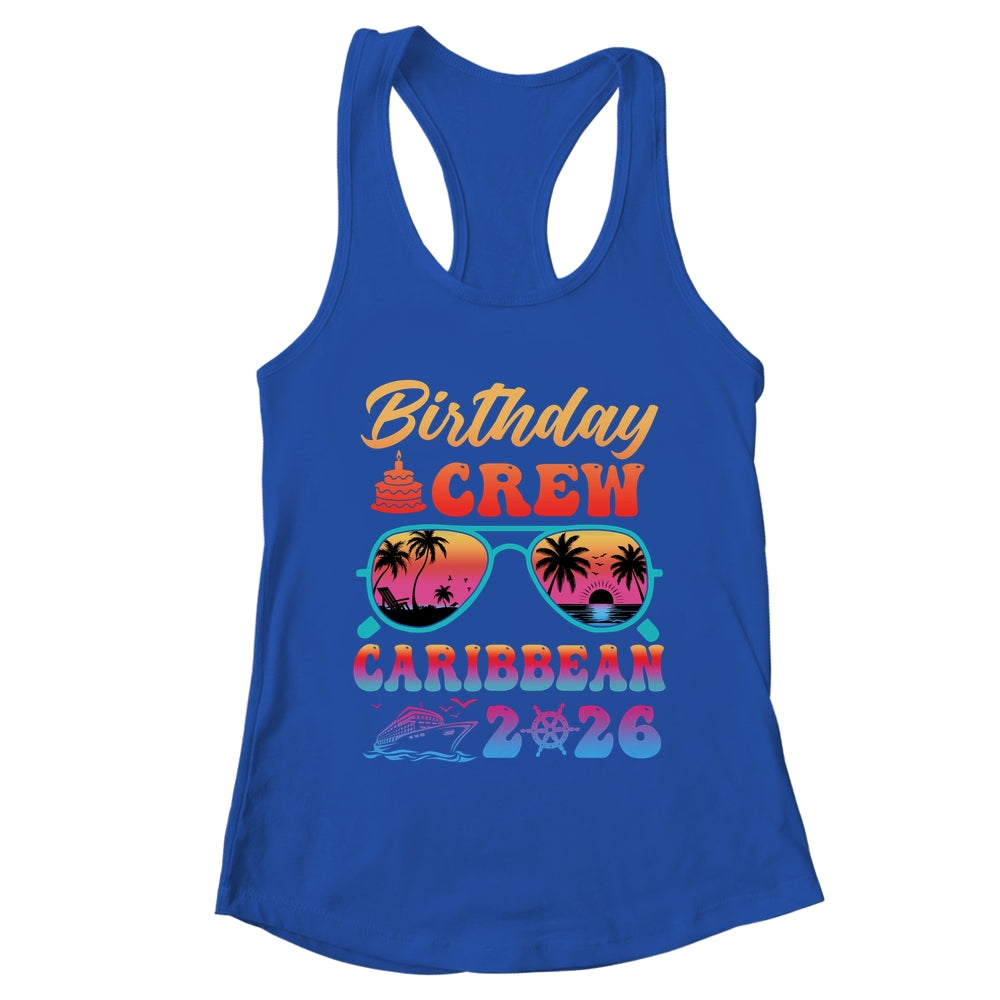 Caribbean Birthday Crew Vacation Cruise 2026 Summer Trip Group Shirt & Tank Top | teecentury