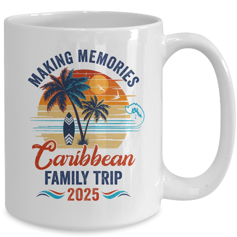 Caribbean Family Vacation 2025 Making Memories Together Trip Mug | teecentury