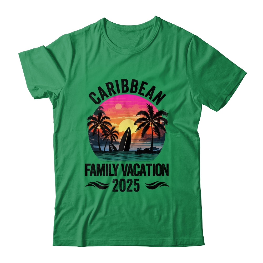Caribbean Family Vacation 2025 Matching Outfits Beach Summer Shirt & Hoodie | teecentury