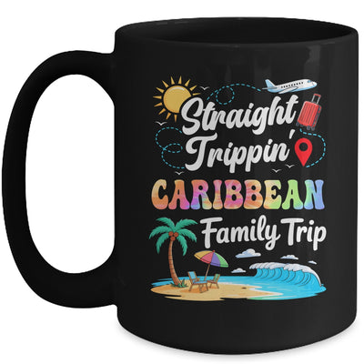 Caribbean Family Vacation 2025 Straight Trippin Trip Mug | teecentury