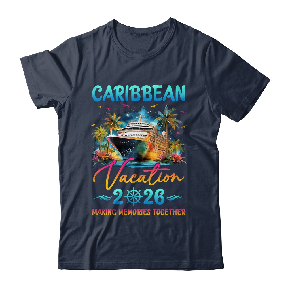 Caribbean Family Vacation 2026 Matching Group Summer Shirt & Tank Top | teecentury