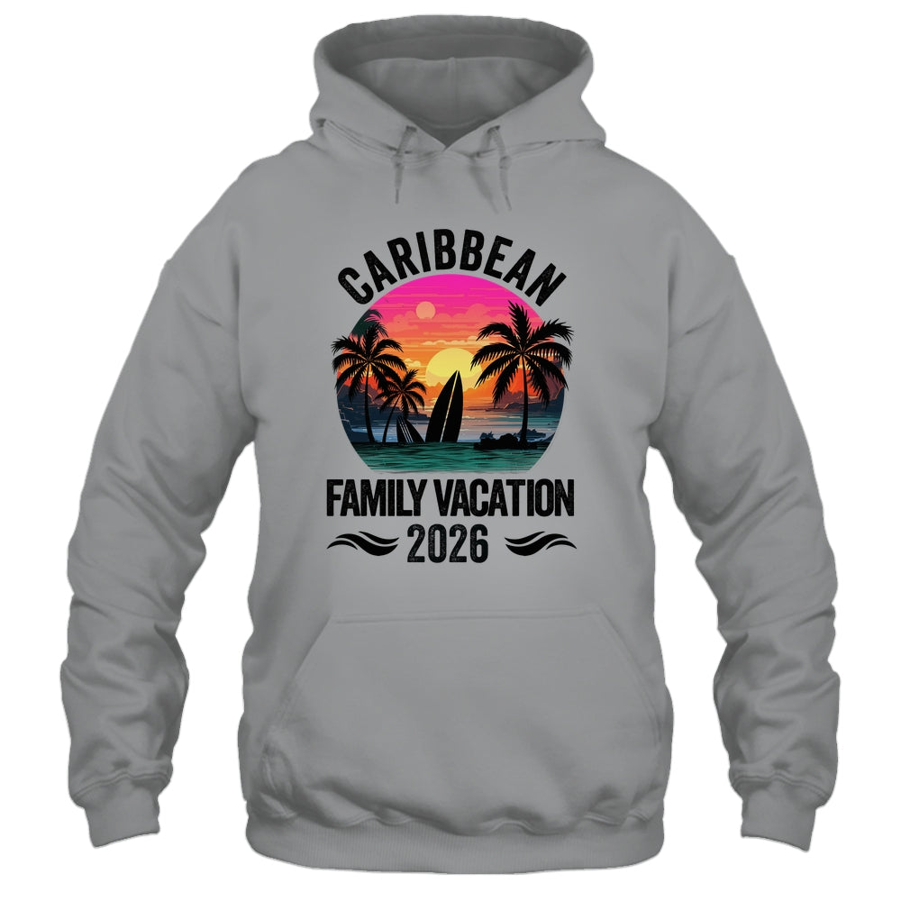 Caribbean Family Vacation 2026 Matching Outfits Beach Summer Shirt & Tank Top | teecentury