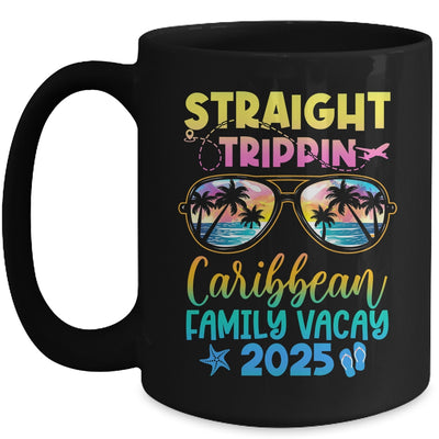 Caribbean Family Vacay Vacation 2025 Straight Trippin Mug | teecentury