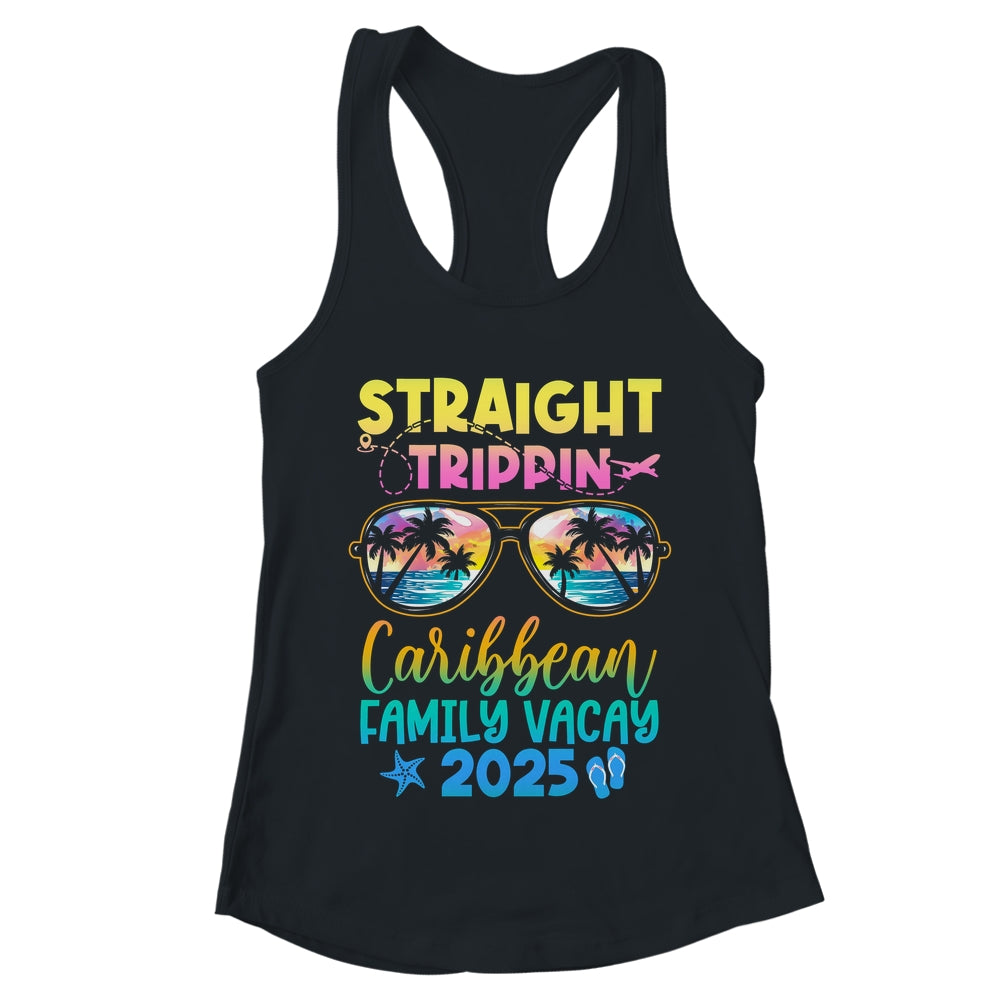 Caribbean Family Vacay Vacation 2025 Straight Trippin Shirt & Tank Top | teecentury